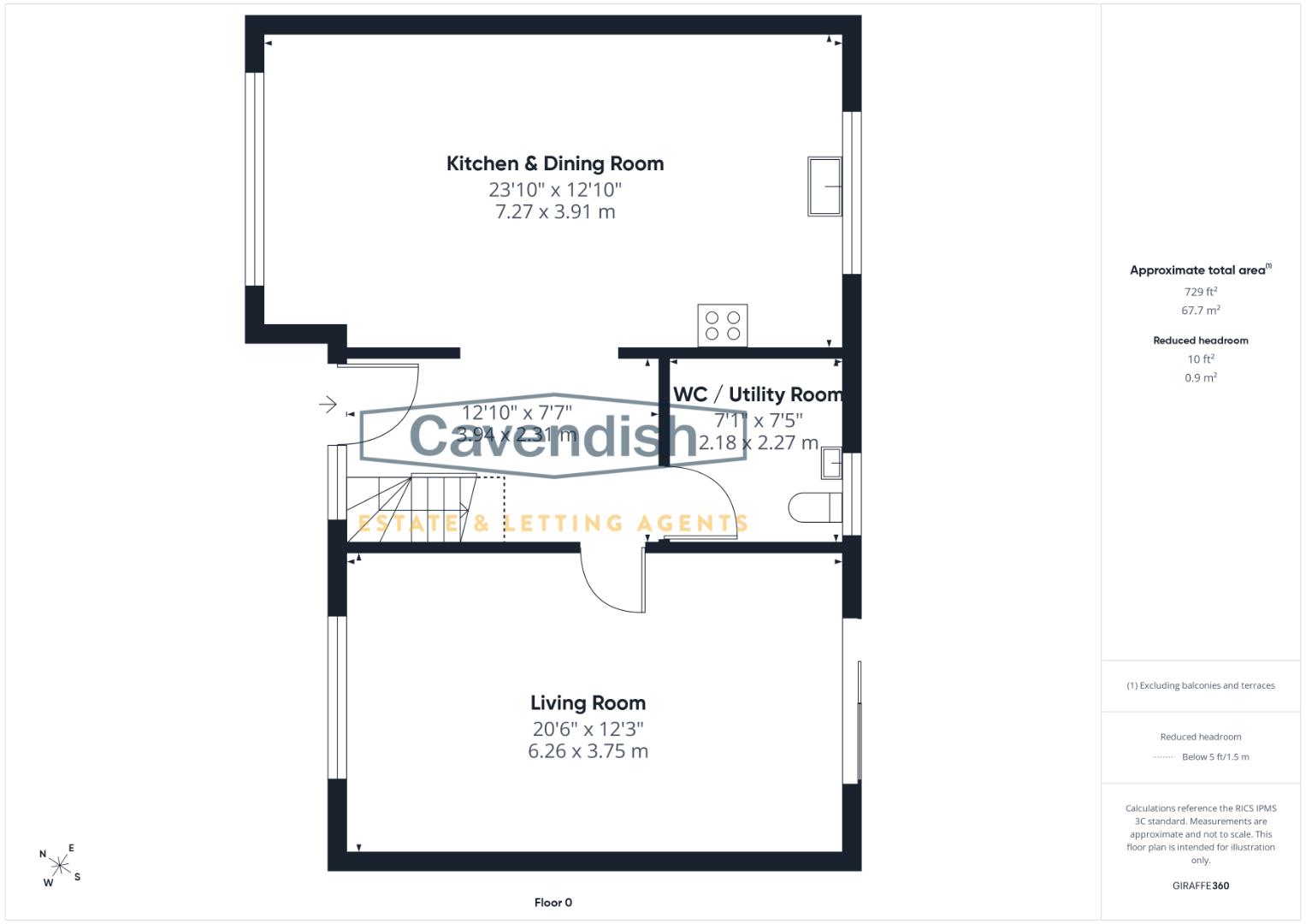 Floor plan — Castle Park, Ruthin
