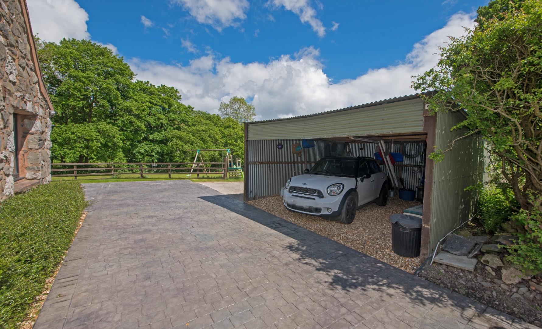 Pentre, Cilcain - TWO OPEN FRONTED GARAGES