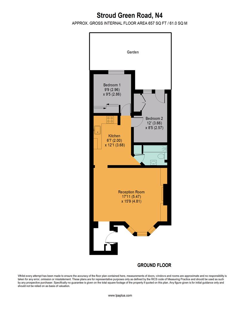 A picture of a floor plan currently for sale at Davies & Davies Estate Agents 